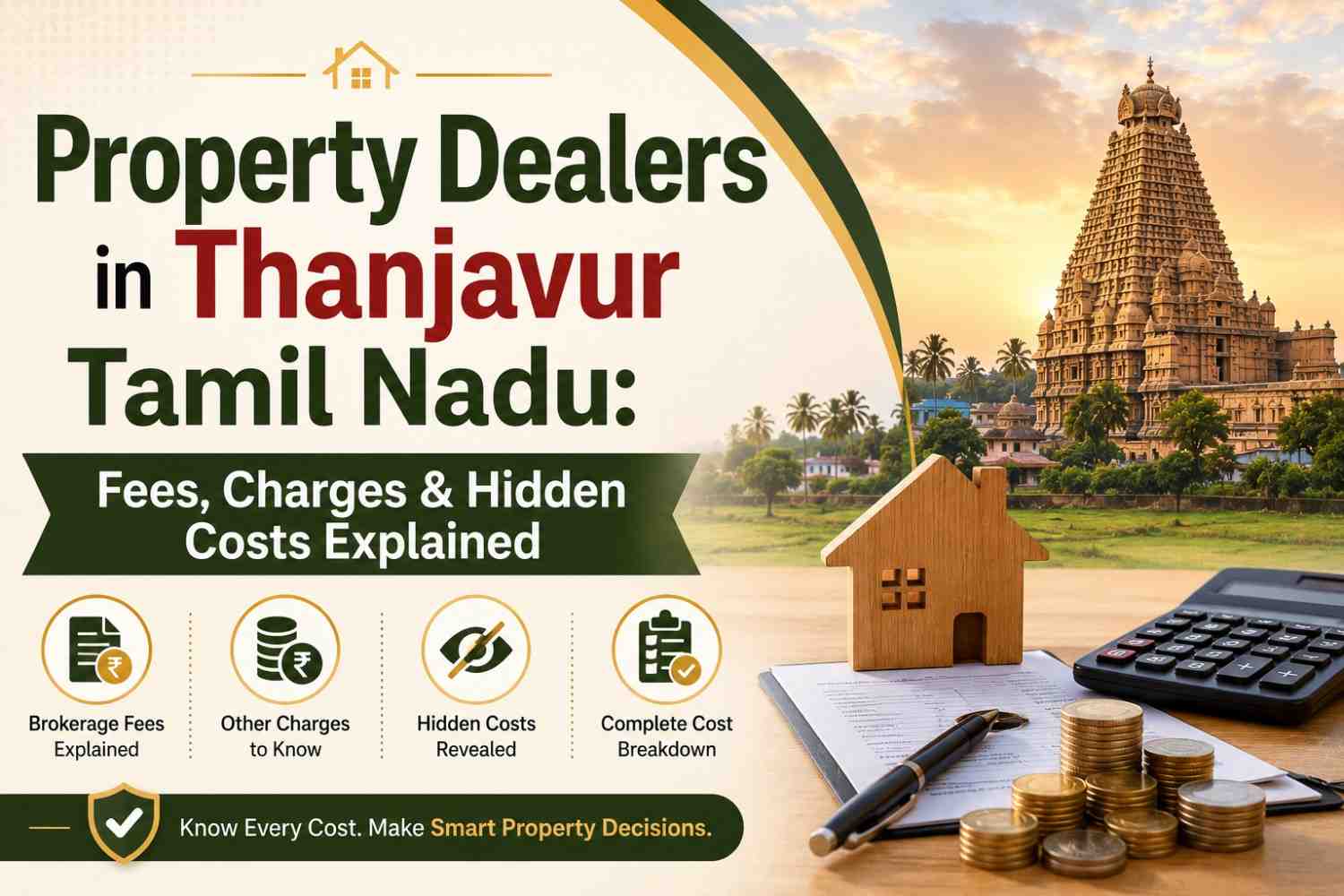 Property Dealers in Thanjavur Tamil Nadu: Fees, Charges & Hidden Costs Explained
